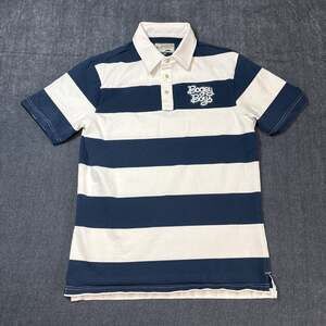 Bogey Boys Polo Shirt Mens Medium Blue Golf Performance Short Sleeve Preppy
